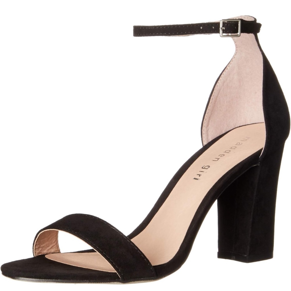 Madden Girl Black Ankle Strap Heels